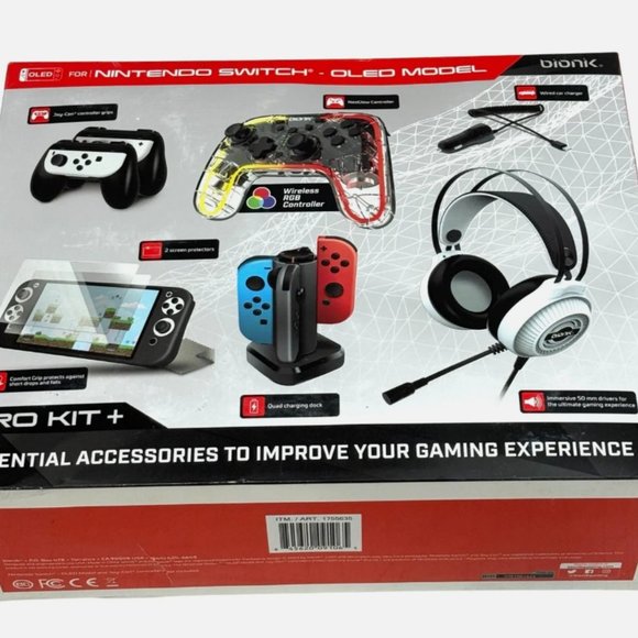 Bionik Pro Kit Plus Essential Accessories For Nintendo Switch OLED - Picture 3 of 4